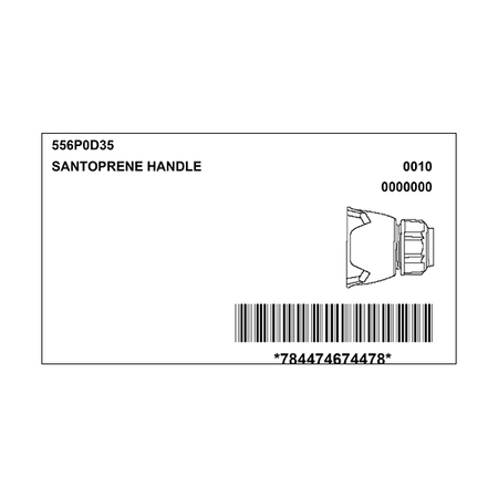 Meltric 556P0D35 HANDLE SANTOPRENE w/CABLE RANGE 556P0D35